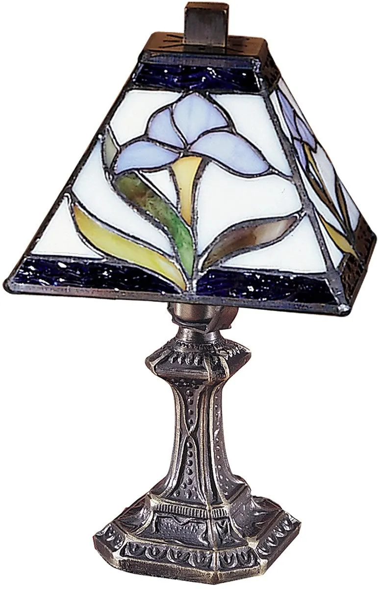 11"H Irene Tiffany Accent Lamp Antique Bronze