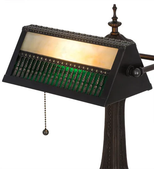 13"H Bankers Gothic Mission Desk Lamp