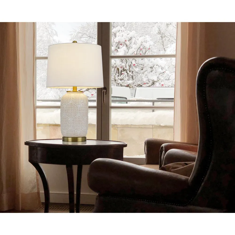 150W 3 Way Sedalia Ceramic Table Lamp With Hardback Fabric Shade By Cal Lighting