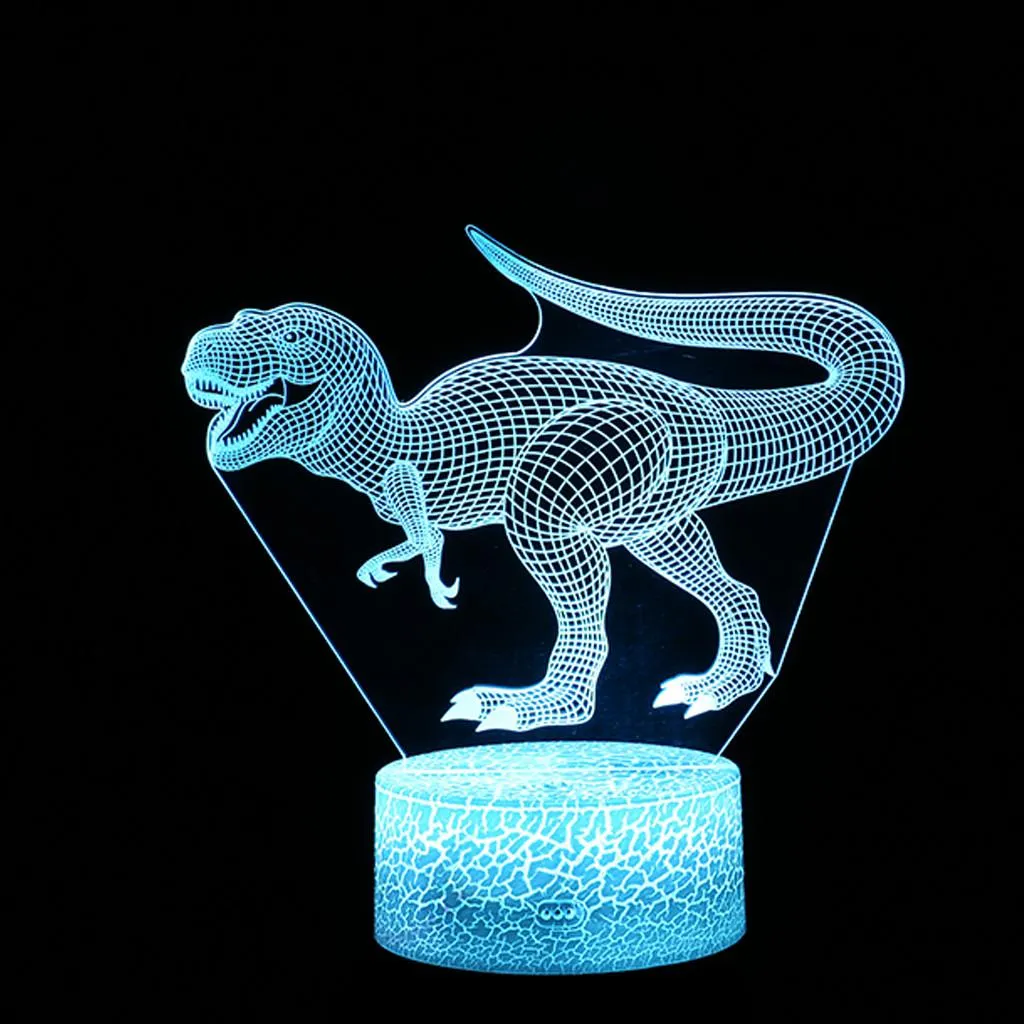 3D Dinosaur Children Night Lamp 7 LED Colors Changing Table Desk Decoration