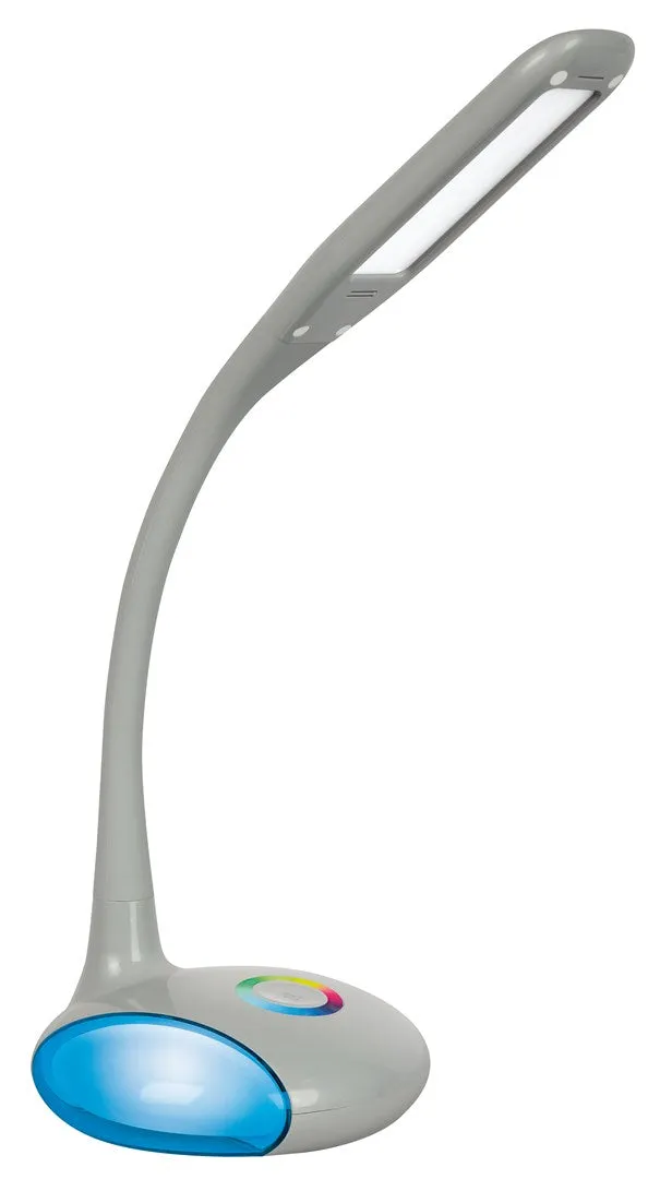 Activejet Led Desk Lamp Venus Grey With Rgb Base