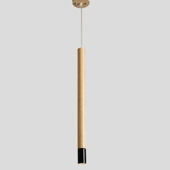 Ambrose - Modern Nordic Long Hanging Wood Light