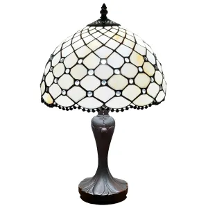 Amora Lighting AM120TL12B Tiffany Style Jewel Table Lamp 19" High