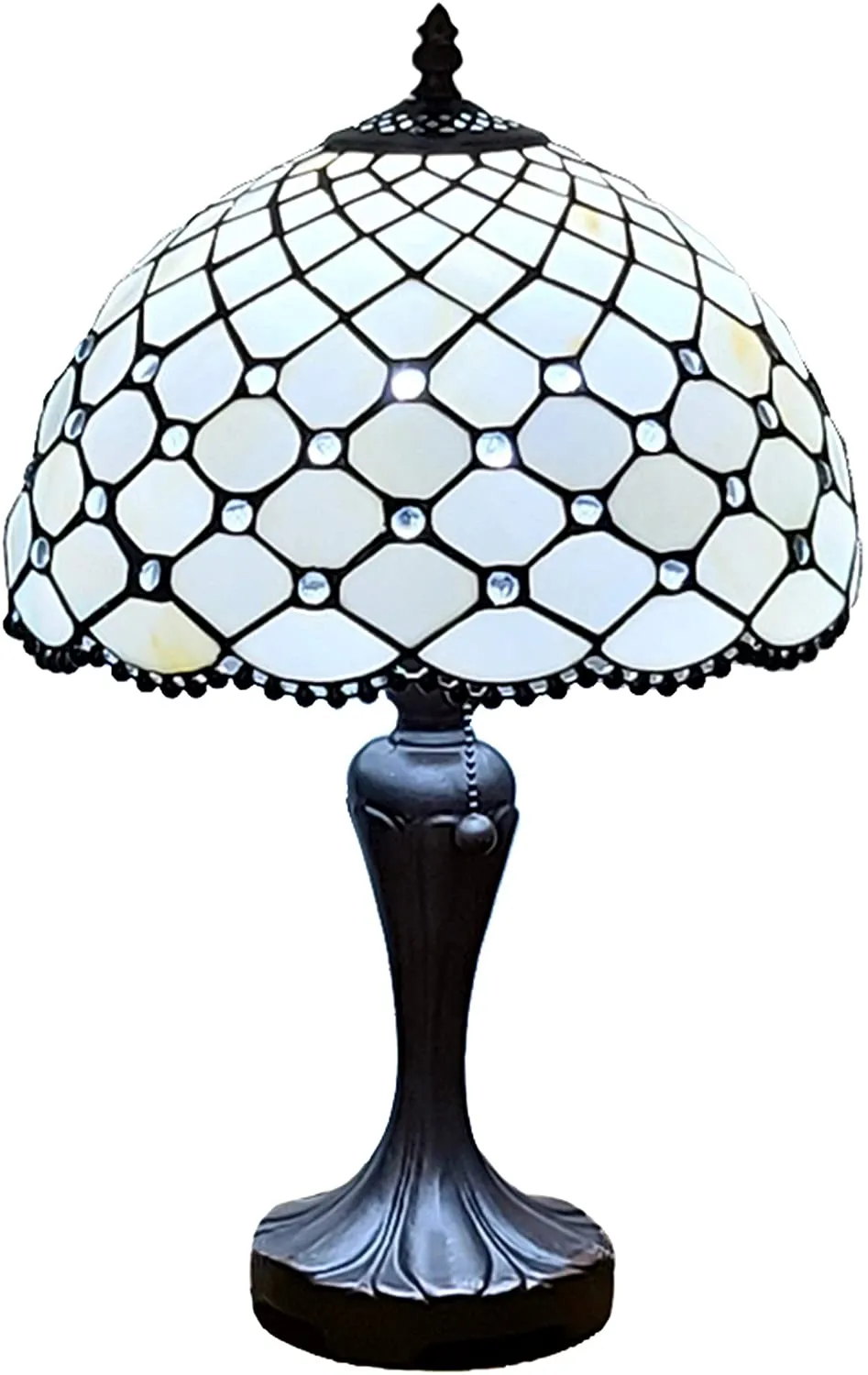 Amora Lighting AM120TL12B Tiffany Style Jewel Table Lamp 19" High