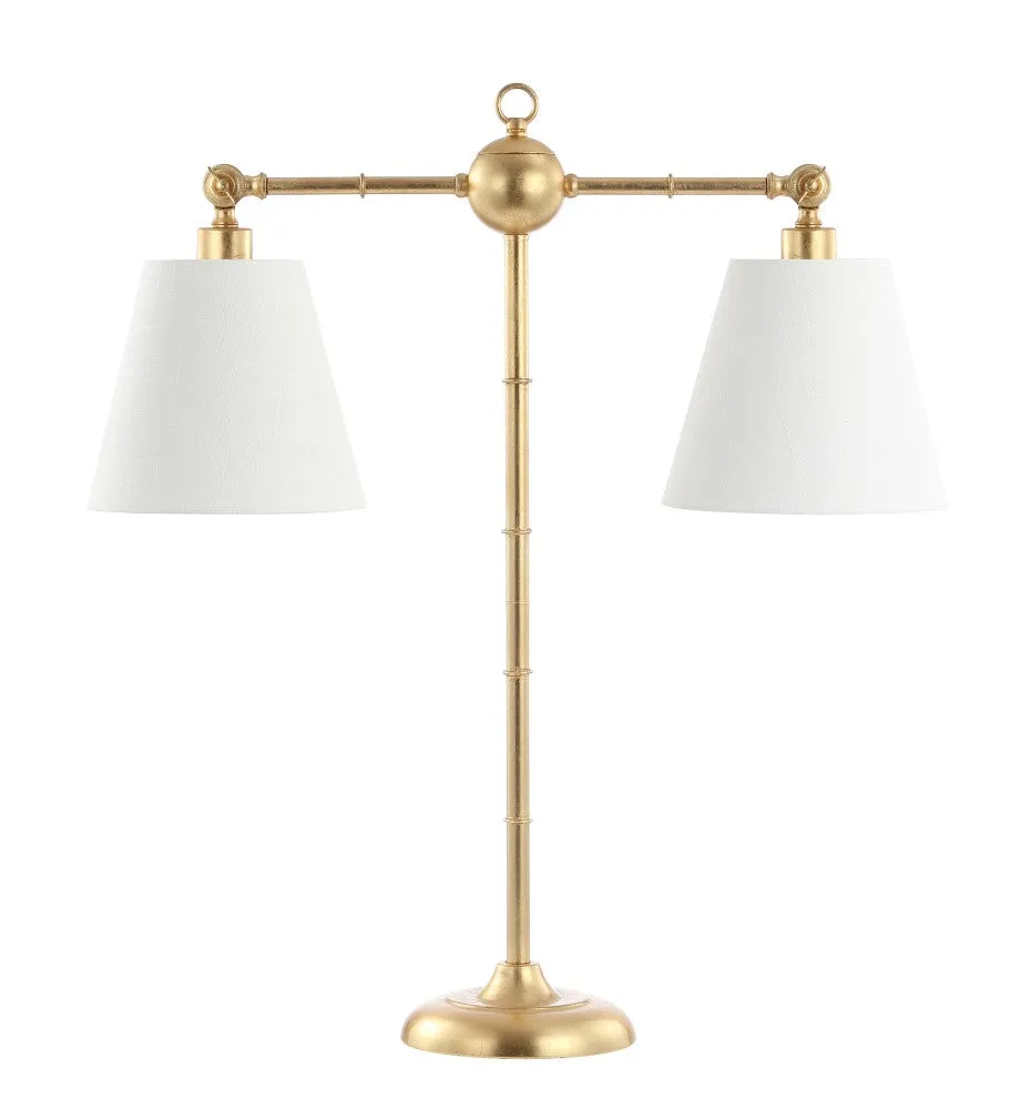 Angelonia 31" 2-Light Library Metal LED Table Lamp