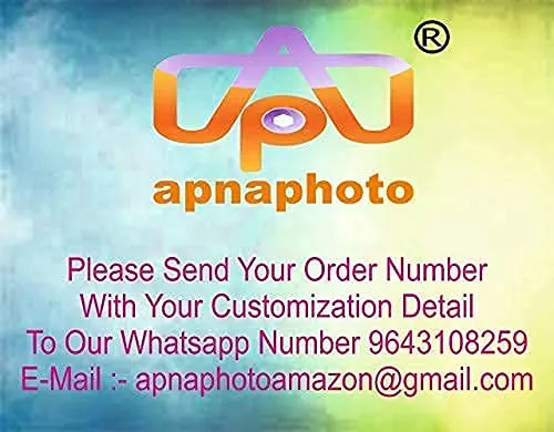 apnaphoto Wooden Rectangular 3D Illusion Photo LED lamp with Multicolored 16 Color Changing Customized and Personalized with Any Photo and Name Wedding Gift for Husband Wife Couples 9x5 Inch