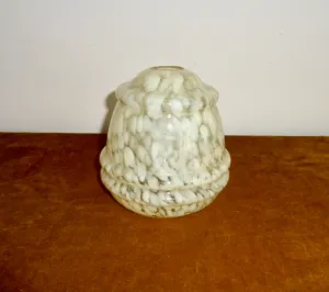 Art Deco Green And White Mottled Glass Pendant Light/Lamp Shade