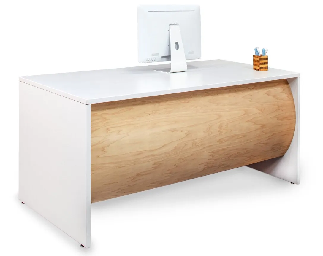 Barrel Front Desk - Maple