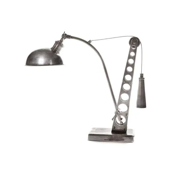 Bolton Desk Lamp Antique Silver