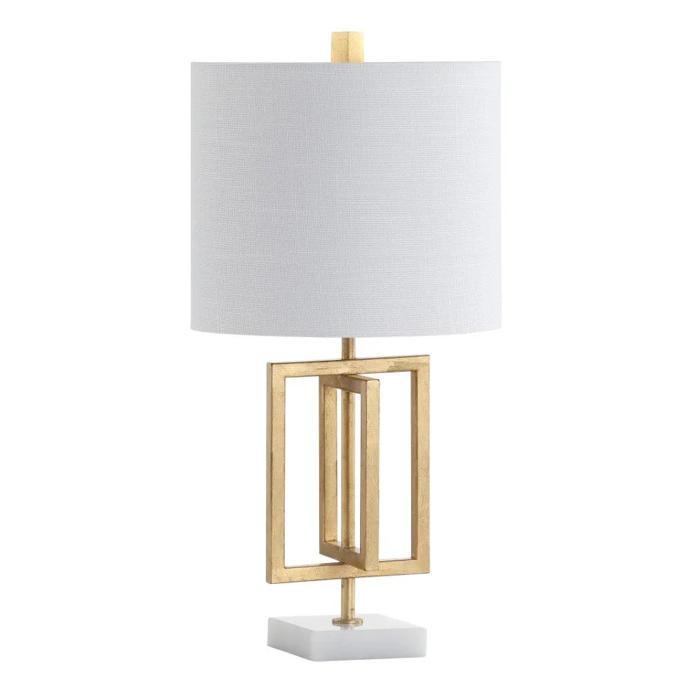 Budgie 20.25" Metal/Marble LED Table Lamp