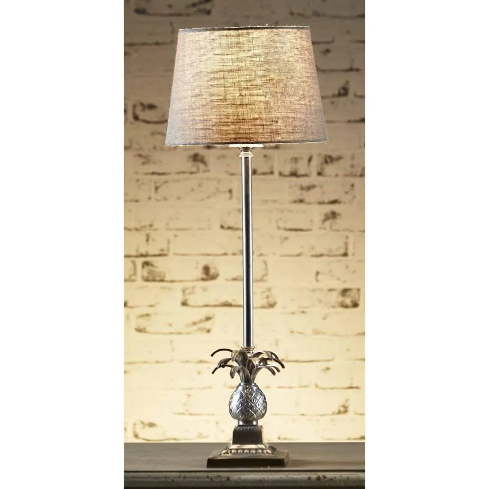 Caribbean Table Lamp Base Ant.Silver