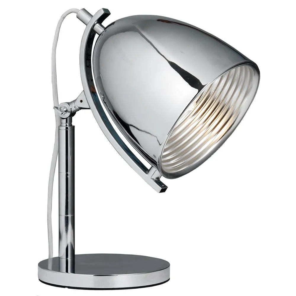 CHROME BEDSIDE LAMP