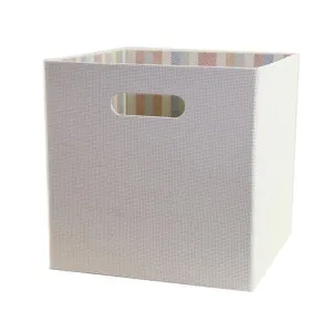 CTG Foldable Fabric Storage Box 11"x11" Cream