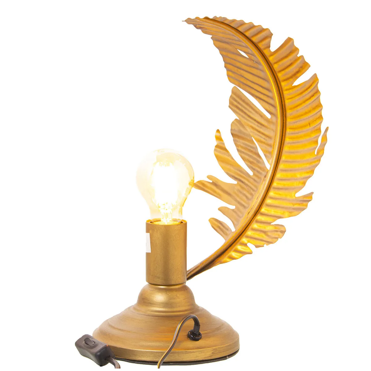 Desk lamp Alexandra House Living Gold Metal 60 W 21 x 36 x 17 cm