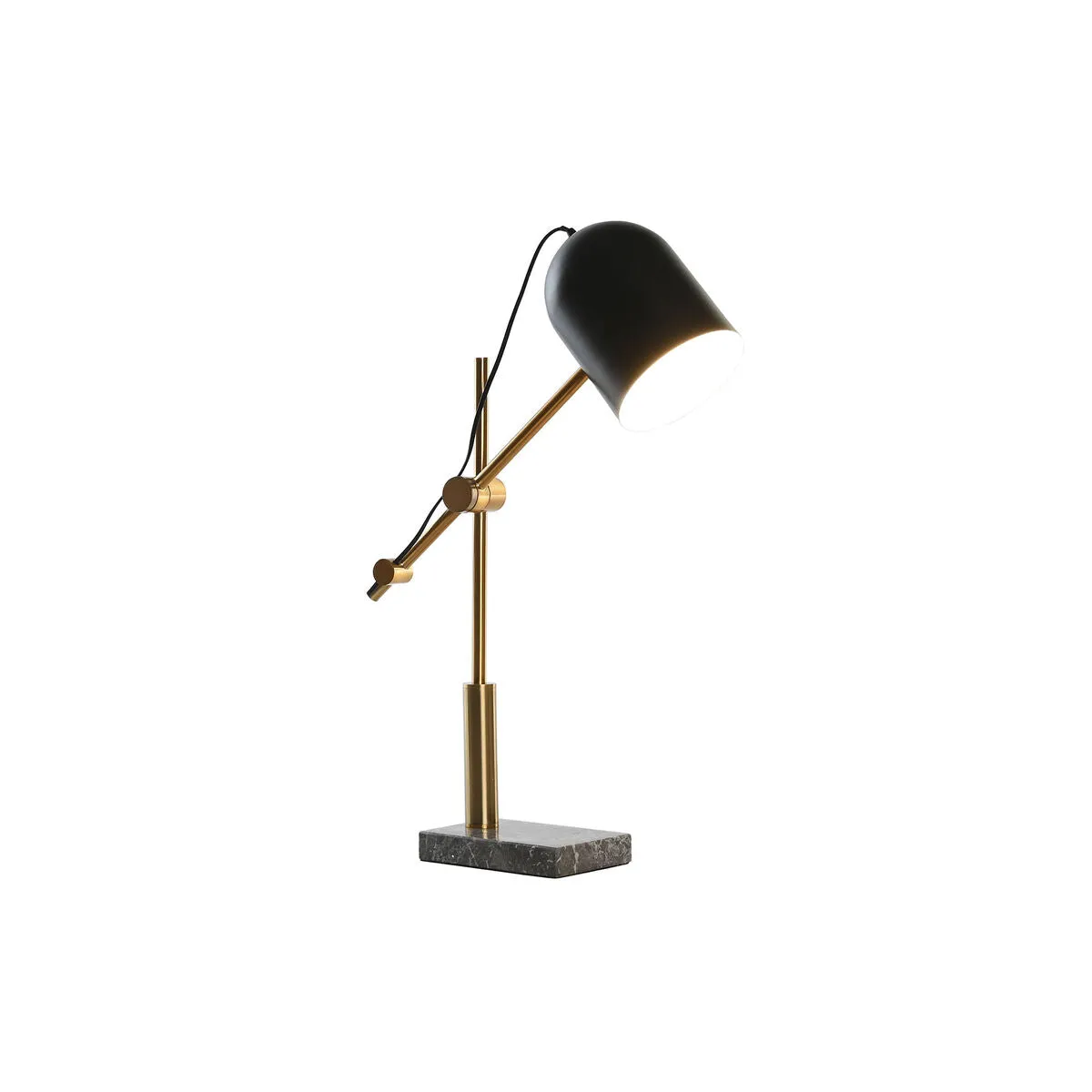 Desk lamp DKD Home Decor Black Grey Golden Metal 60 W 220 V 45 x 45 x 70 cm