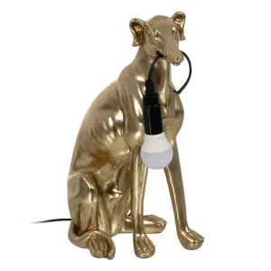 Desk lamp Dog Golden 40 W 220-240 V 25,5 x 16,5 x 36 cm