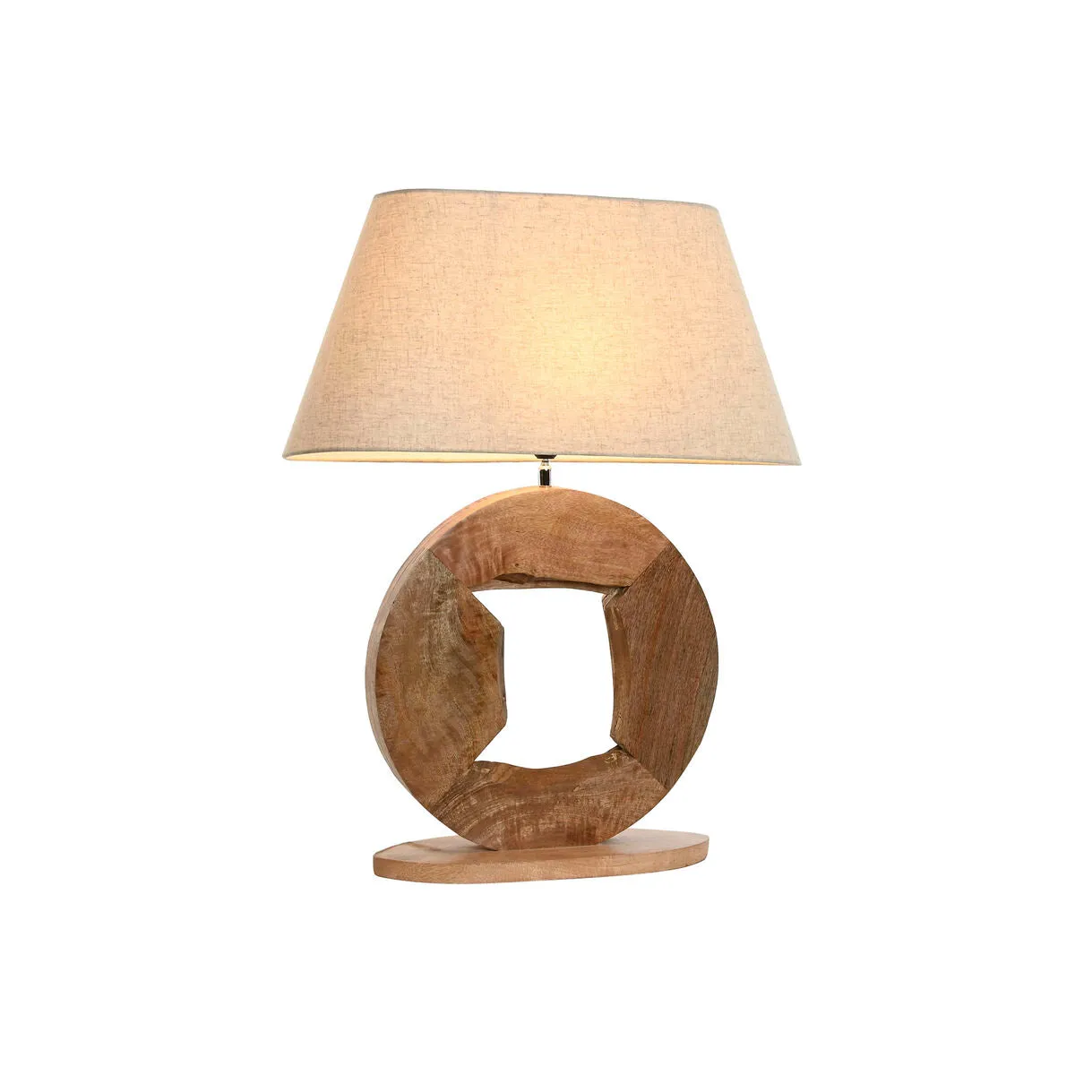 Desk lamp Home ESPRIT Beige Natural Mango wood 50 W 220 V 60 x 20 x 75 cm