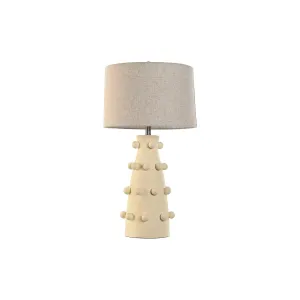 Desk lamp Home ESPRIT Cream Stoneware 50 W 220 V 40 x 40 x 76 cm