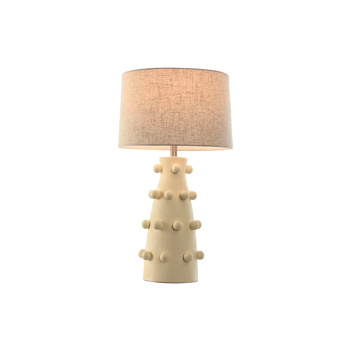 Desk lamp Home ESPRIT Cream Stoneware 50 W 220 V 40 x 40 x 76 cm