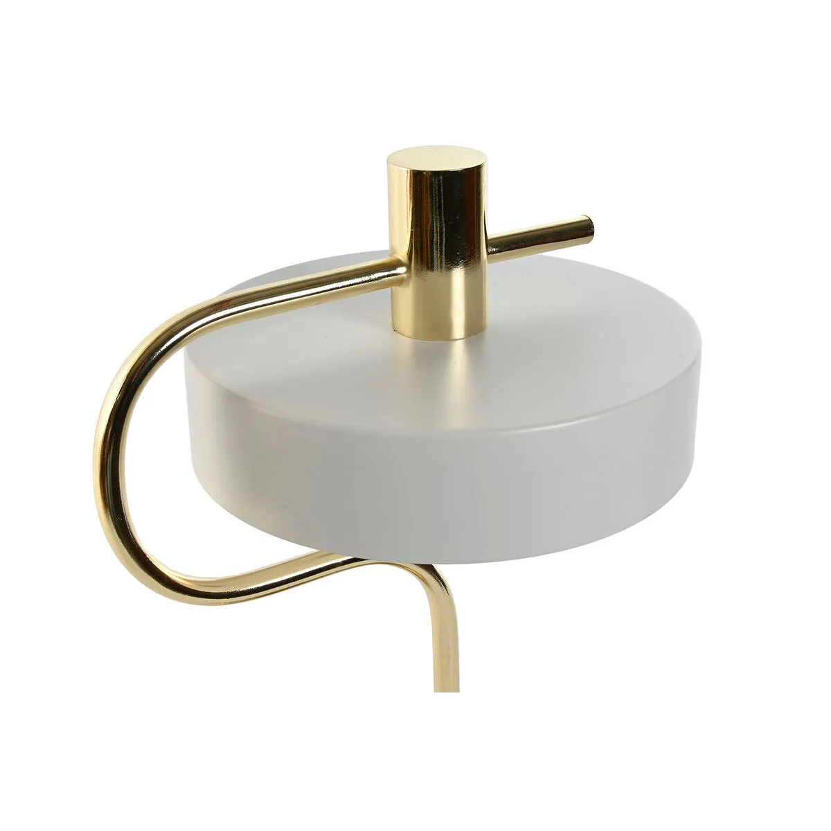 Desk lamp Home ESPRIT White Golden Metal 220 V 28 x 18 x 46 cm