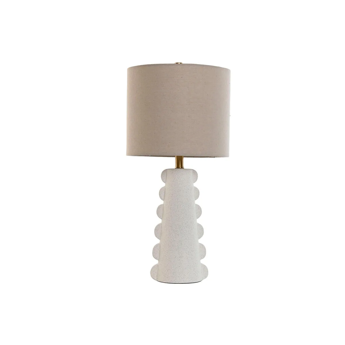 Desk lamp Home ESPRIT White Linen Stoneware 30 x 30 x 64 cm