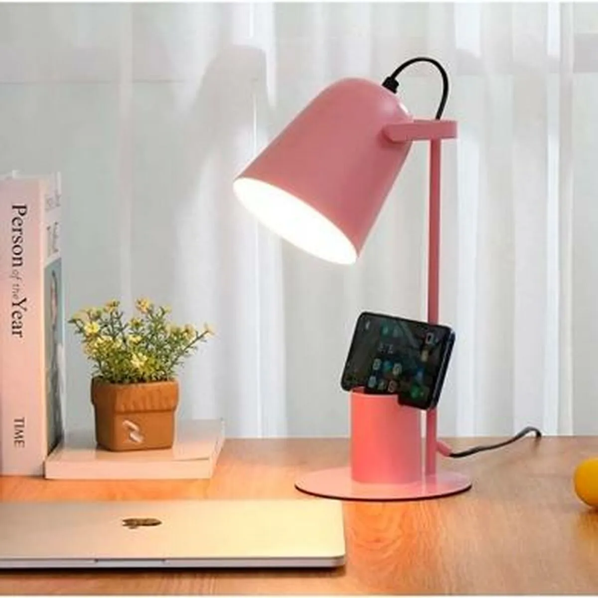 Desk lamp iTotal COLORFUL Pink Metal 35 cm