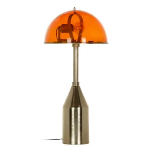 Desk lamp Orange Golden Crystal Iron 40 W 220-240 V 31 x 31 x 65 cm