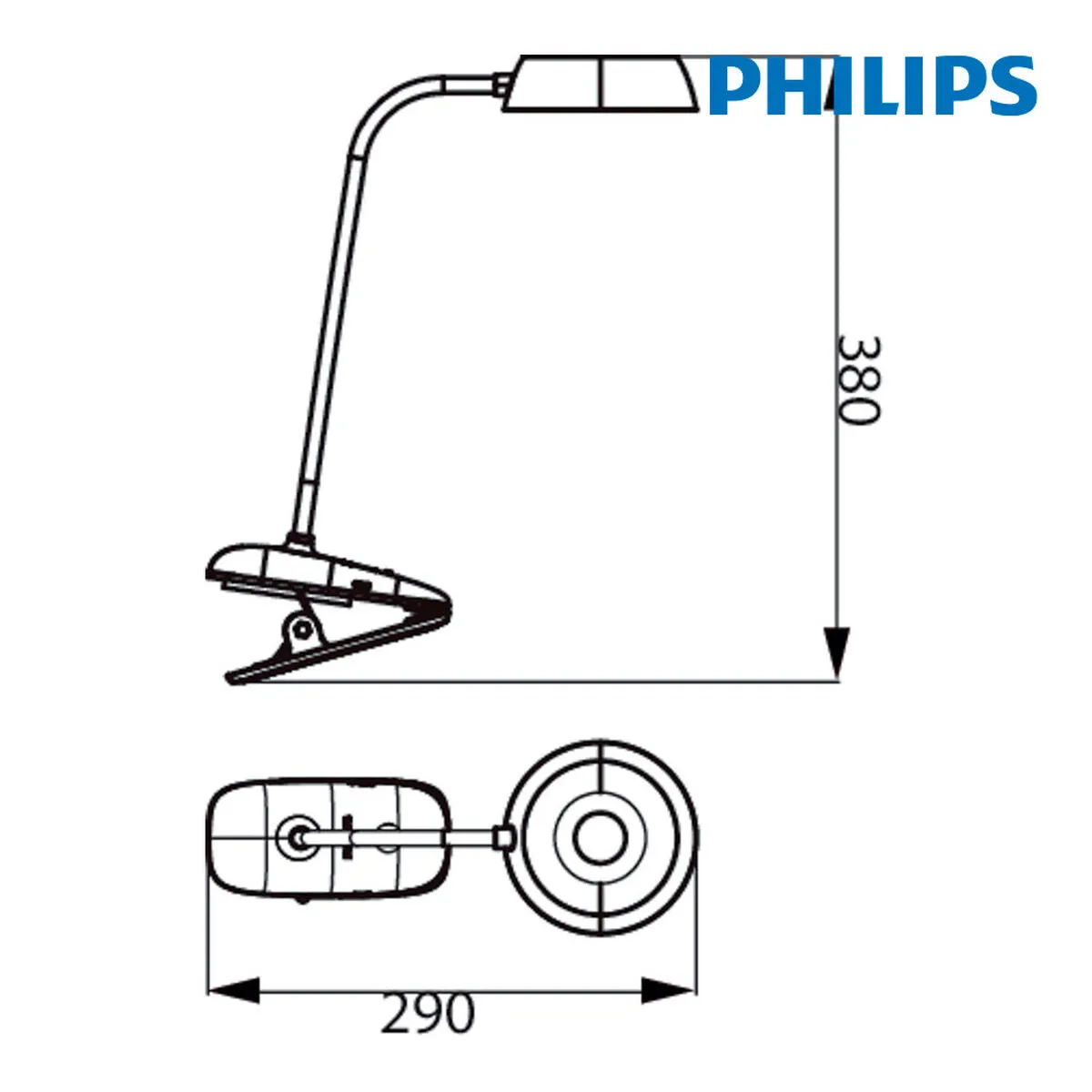 Desk lamp Philips Lámpara de mesa White Metal 3 W