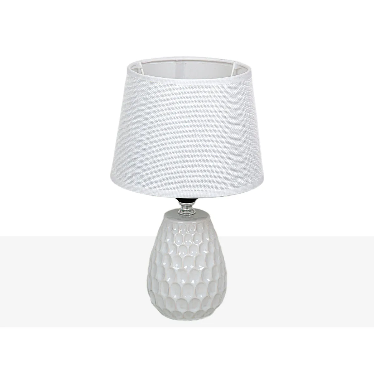 Desk lamp Romimex White Ceramic 9 x 27 x 9 cm