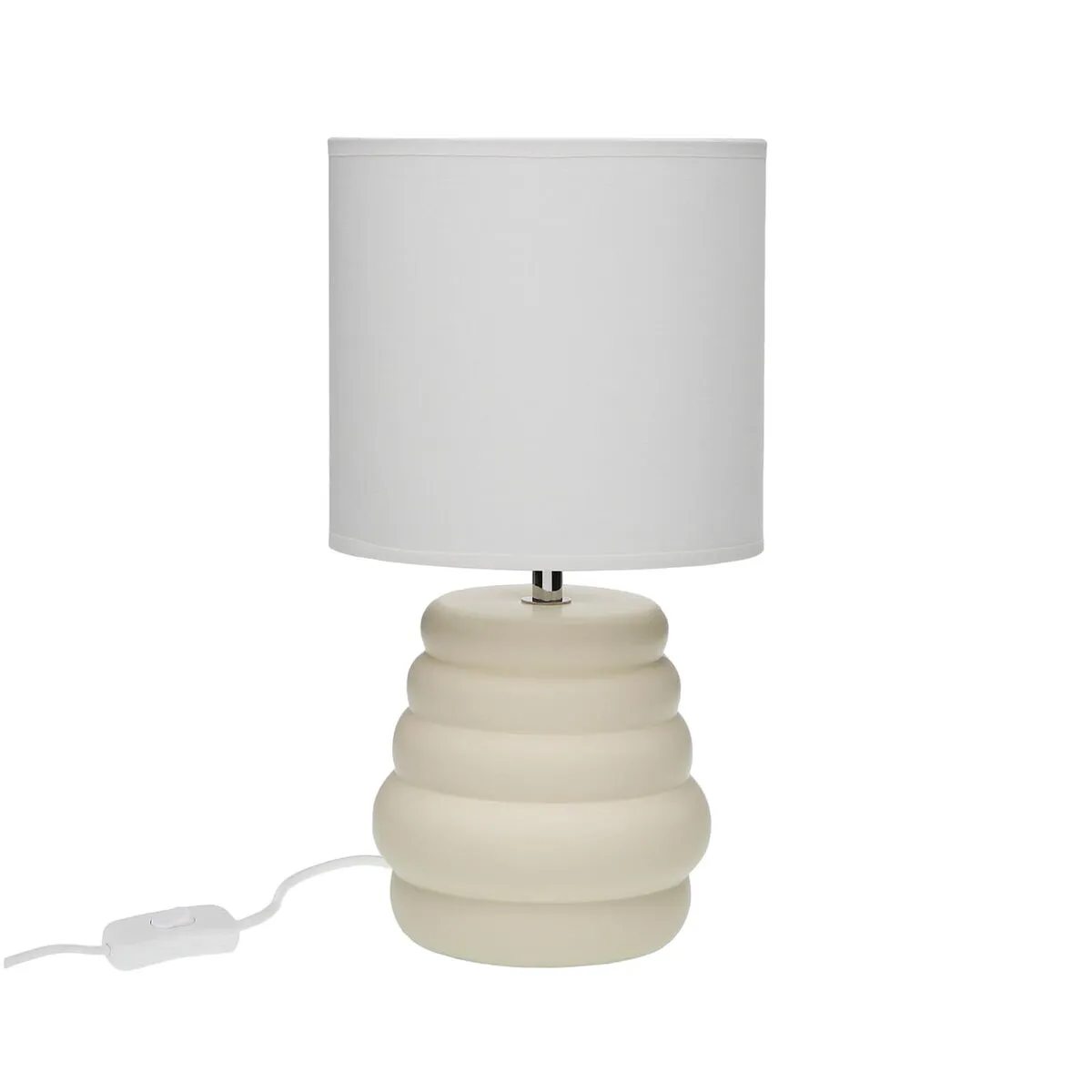 Desk lamp Versa Beige Ceramic 40 W 17 x 32,2 cm