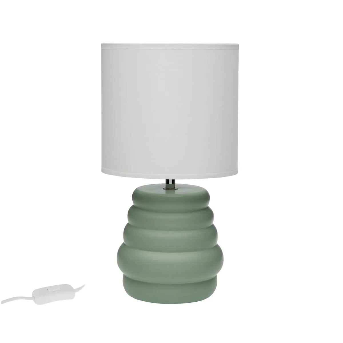 Desk lamp Versa Green Ceramic 40 W 17 x 32,2 cm