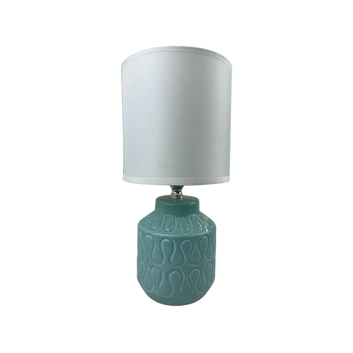 Desk lamp Versa Lizzy Blue Ceramic 13 x 26,5 x 10 cm