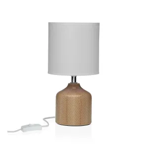 Desk lamp Versa Miracle Beige Ceramic 14 x 28 x 10 cm