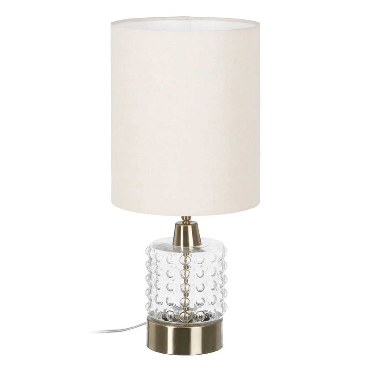 Desk lamp White Golden Cotton Metal Crystal Brass Iron 40 W 220 V 240 V 220-240 V 23 x 23 x 51 cm