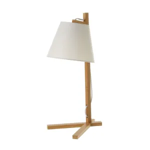 Desk lamp White Natural Bamboo 40 W 220-240 V 27 x 21 x 50 cm