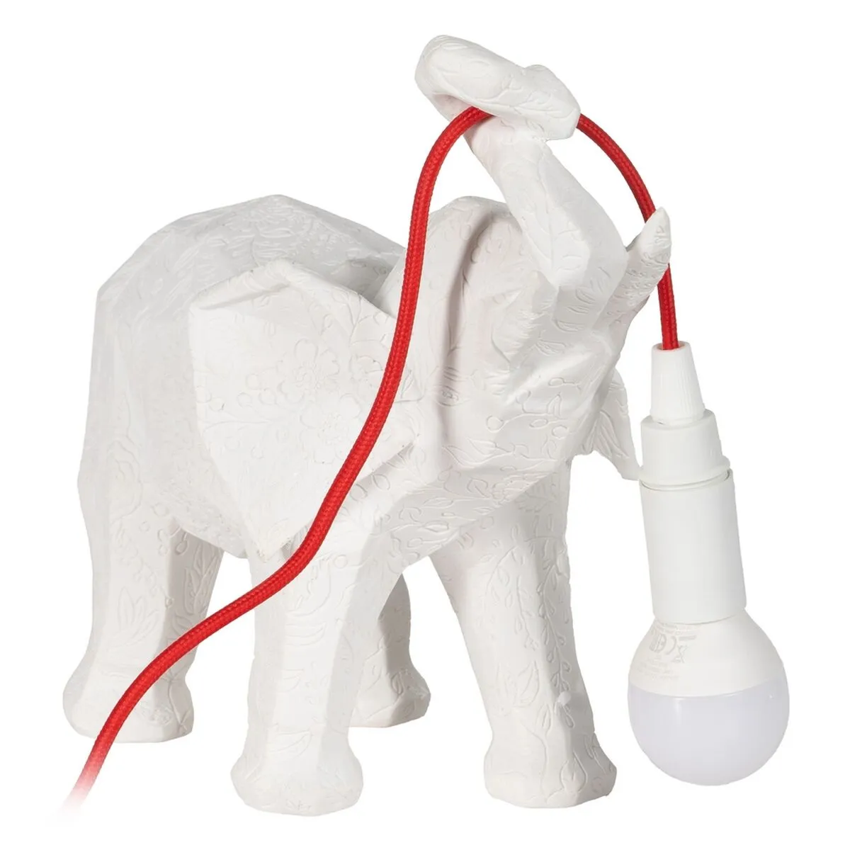 Desk lamp White Red Polyresin 60 W 220-240 V 27 x 13 x 24,5 cm