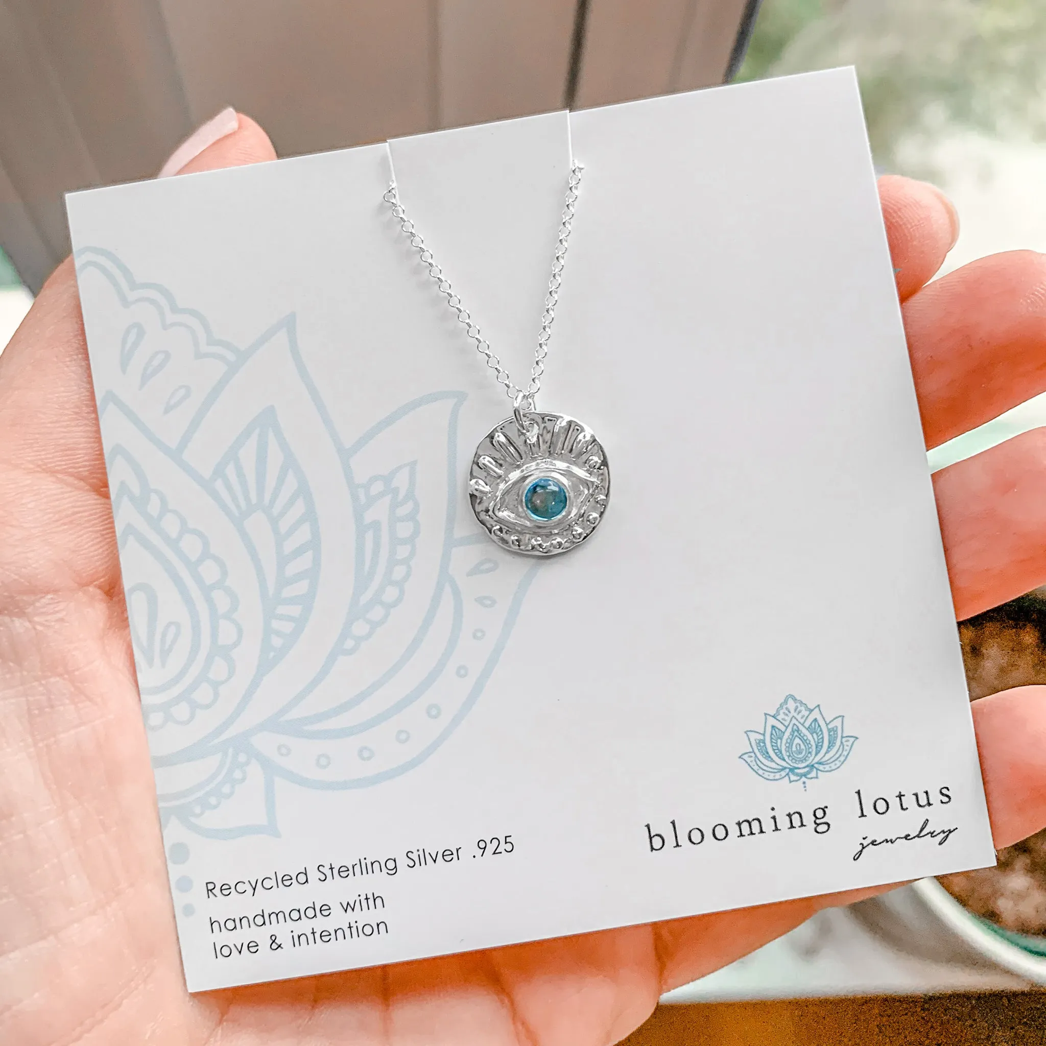 Eye of Protection Necklace | Sterling