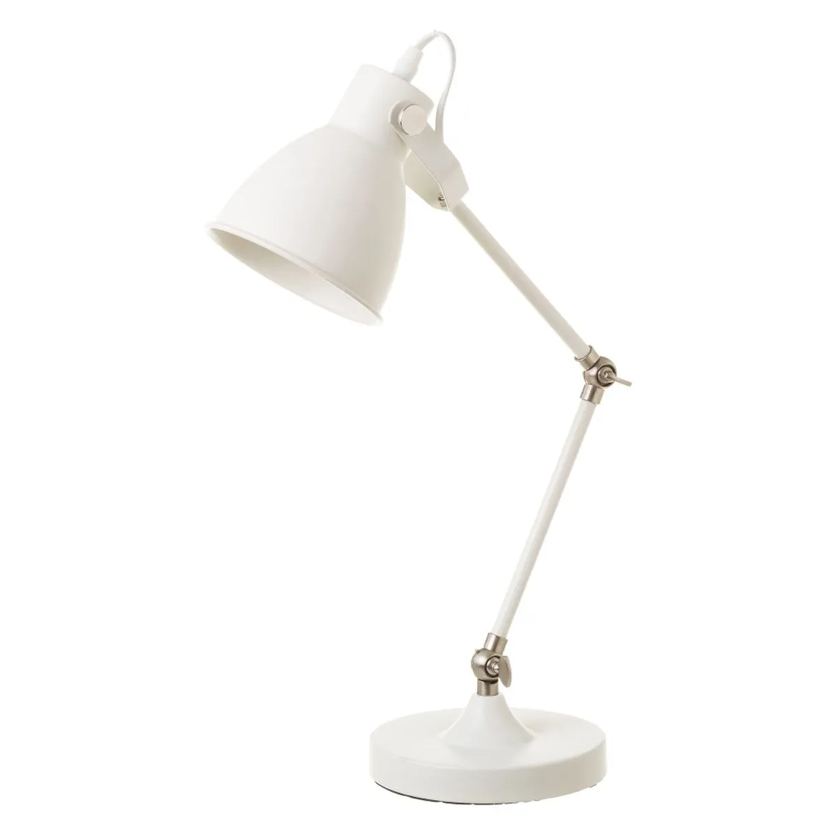 Flexo/Desk lamp White Metal 25 W 27 x 16 x 52 cm