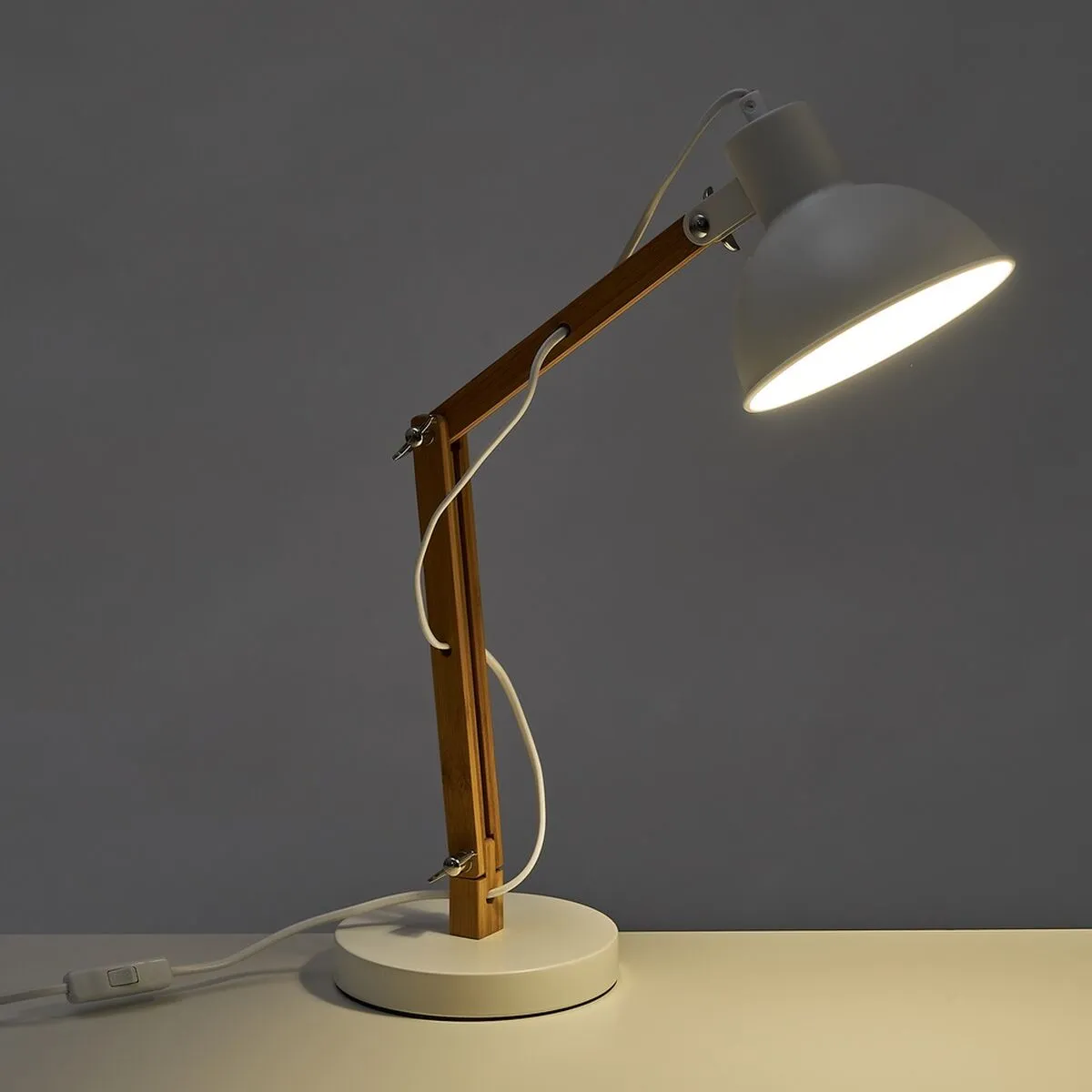 Flexo/Desk lamp White Natural 37 x 16 x 41 cm