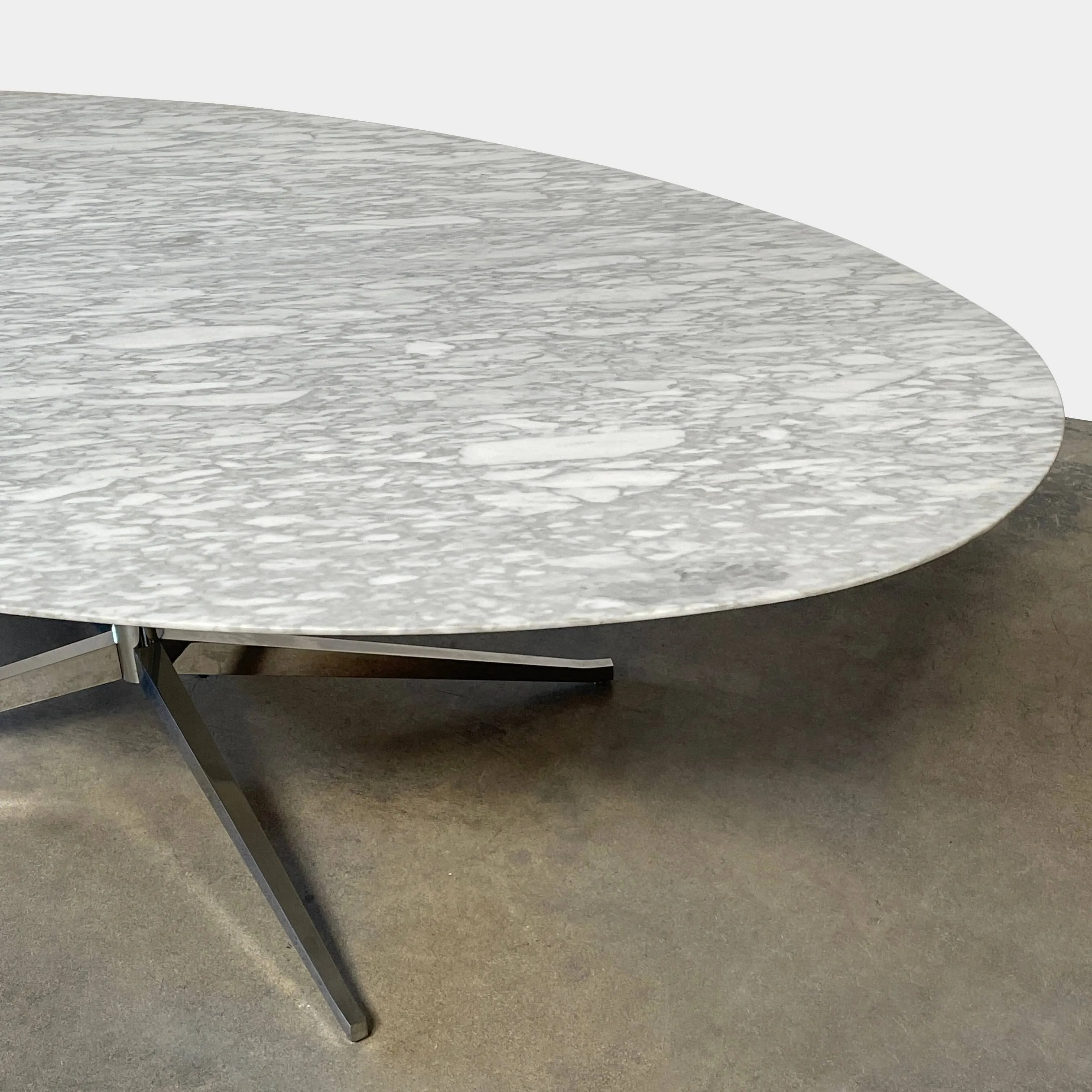 Florence Knoll Oval Marble Table Desk