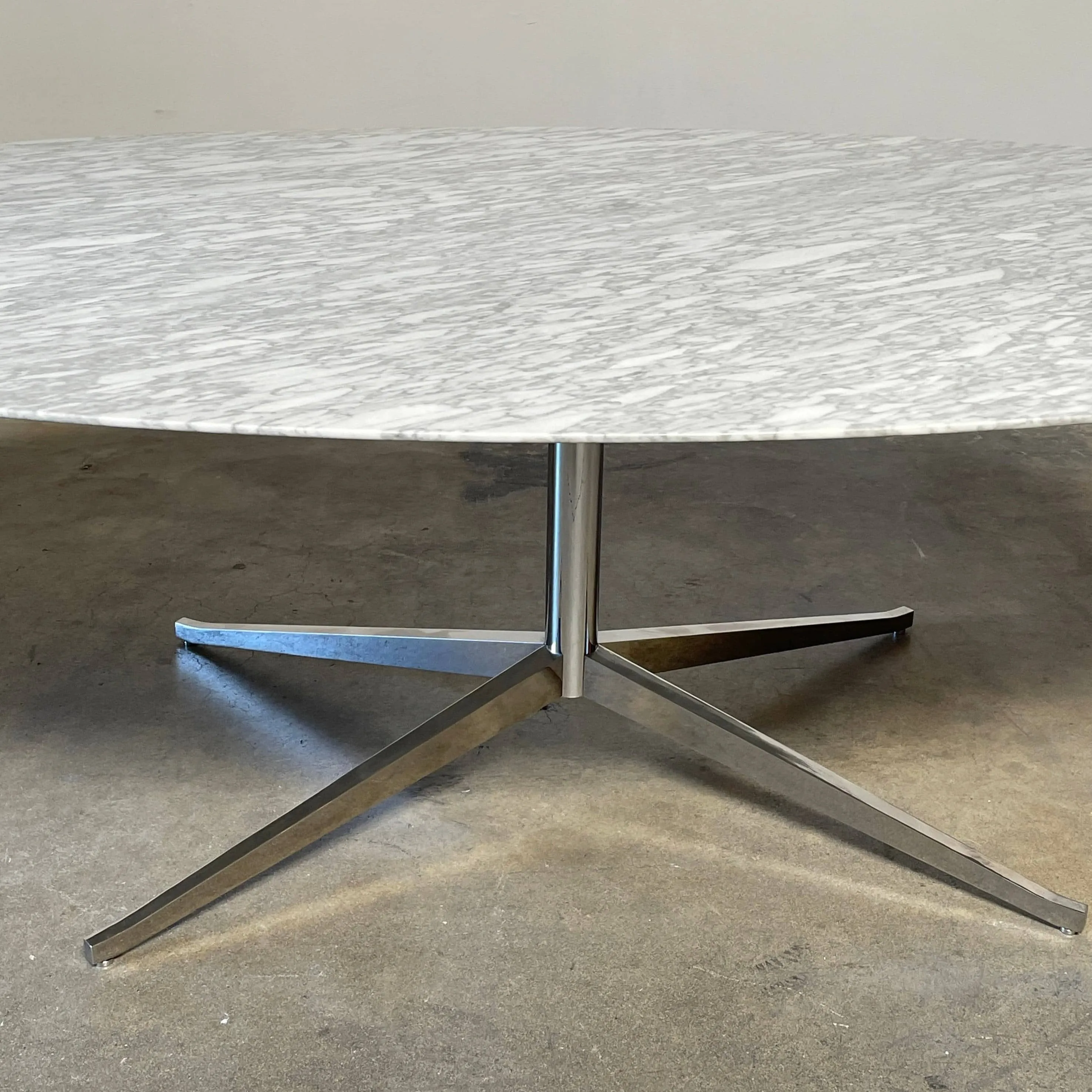 Florence Knoll Oval Marble Table Desk