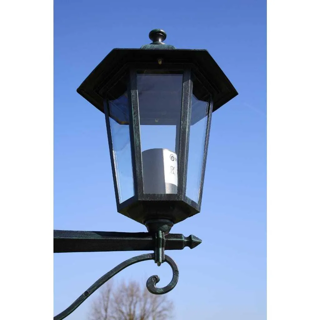 Garden Lamp Post Dark Green 215 cm