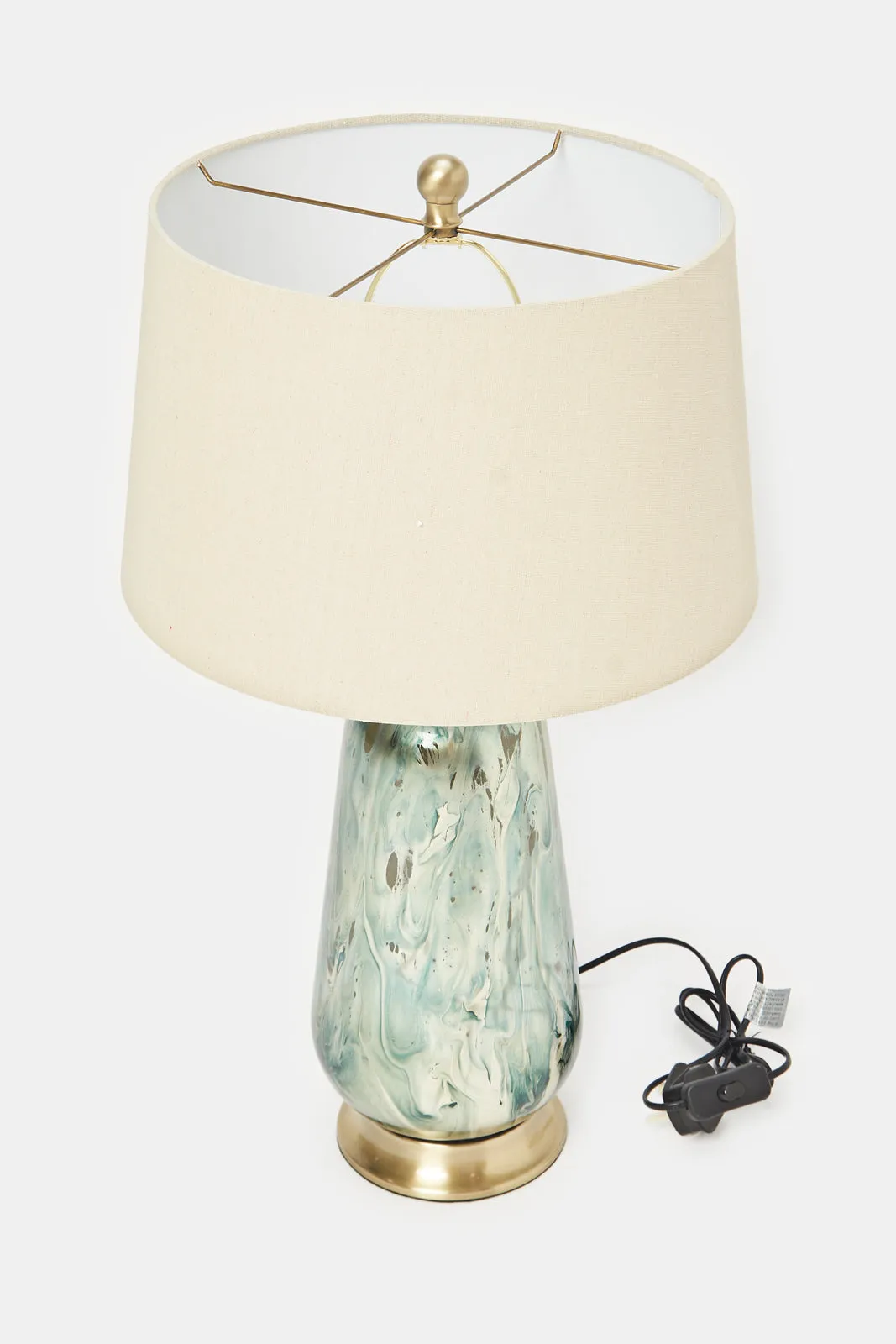 Gold Metal Glass Table Lamp