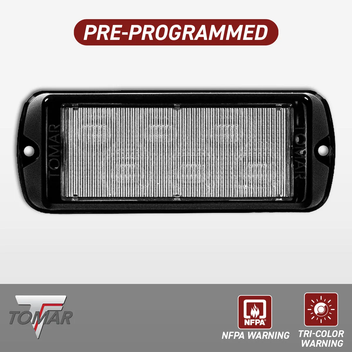 iLED™ Series Tri-Color Warning, Dual-Mode Pre-Programmed LED Light