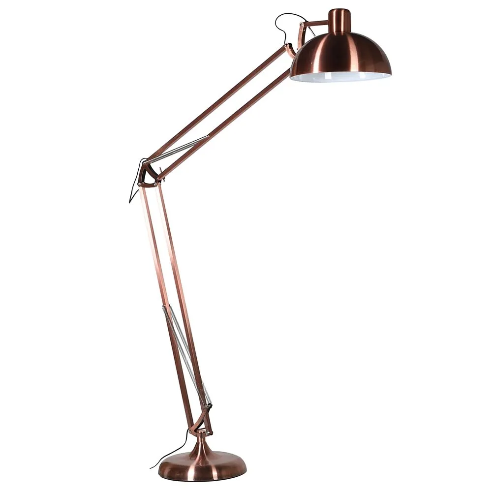 Jerry Angled Lamp with Copper Exterior