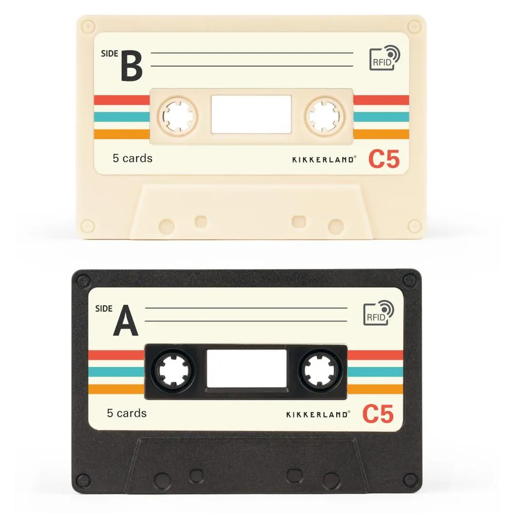 Kikkerland Pop-Up Card Holder - Cassette