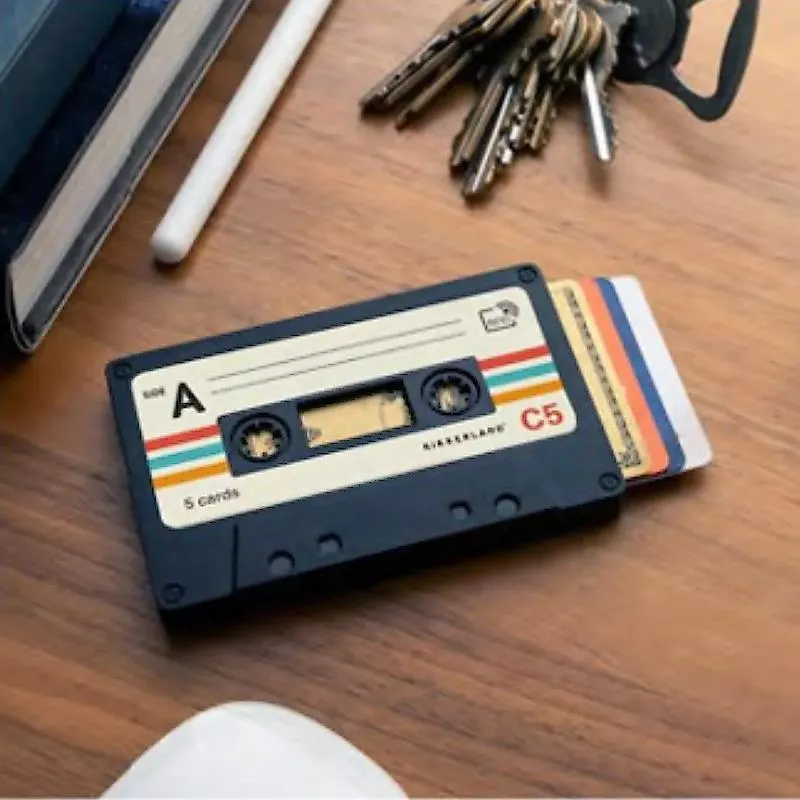 Kikkerland Pop-Up Card Holder - Cassette