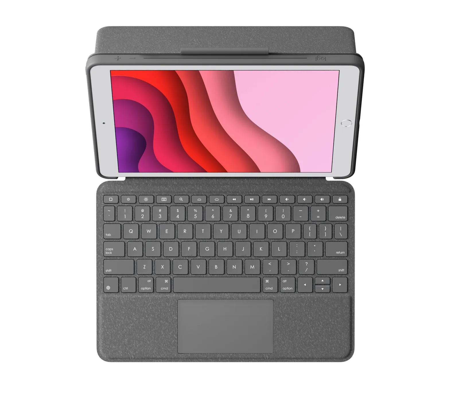 Logitech Combo Touch Tastatur Trackpad Apple Ipad 10,2-10,5'' (7. /8.Gen.) Gray