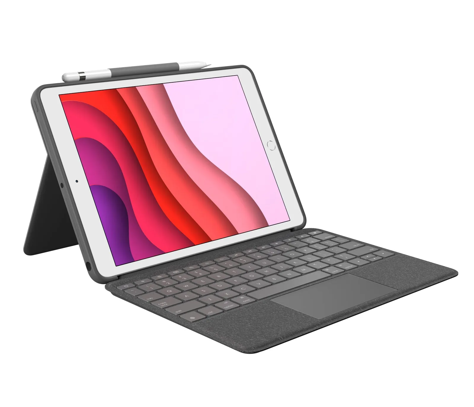 Logitech Combo Touch Tastatur Trackpad Apple Ipad 10,2-10,5'' (7. /8.Gen.) Gray