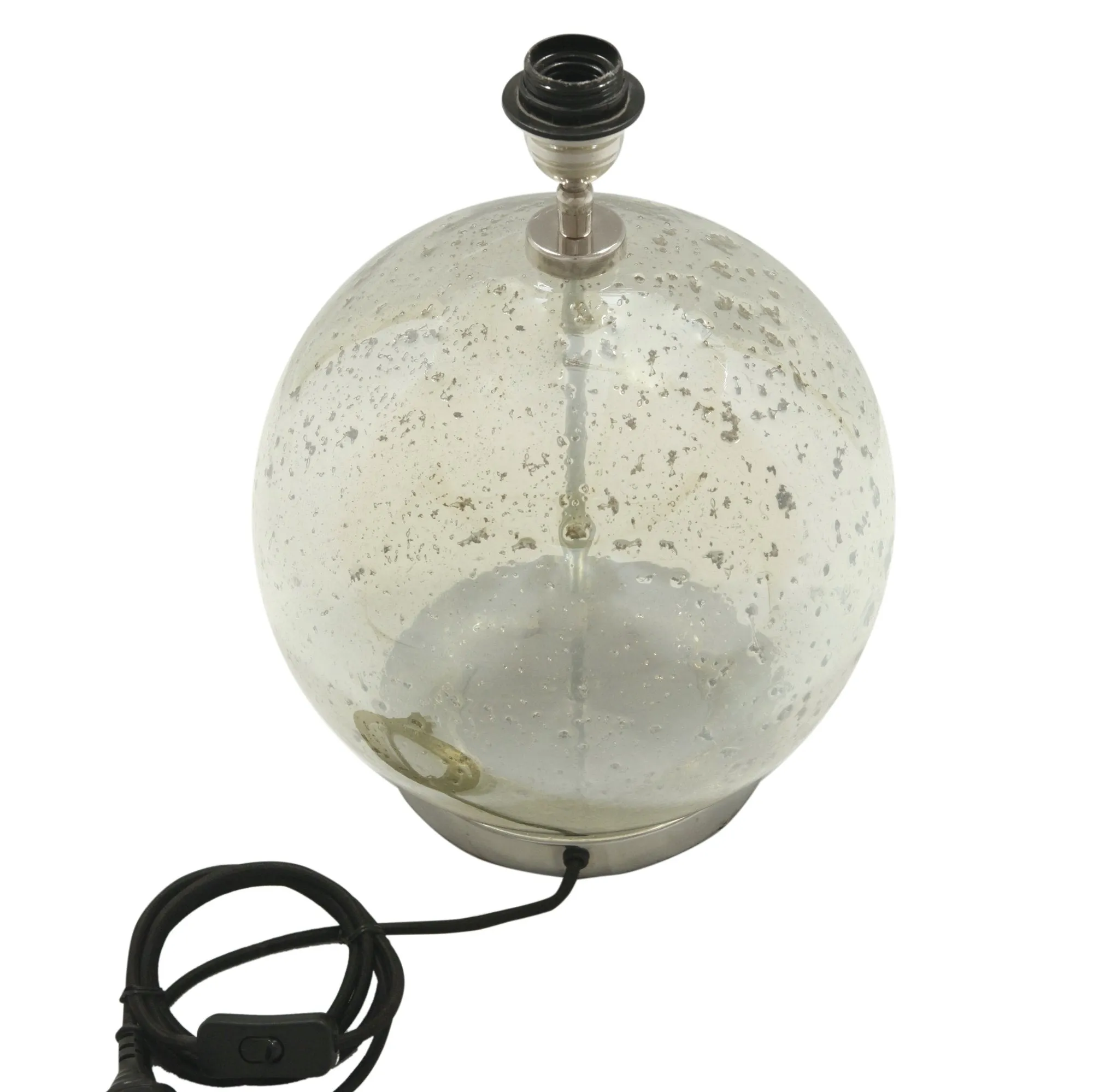 Lustre Ball Table - Pale Green - Stone Effect Glass Ball Table Lamp